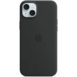 Силиконовый чехол Apple MagSafe для iPhone 15 Plus Black