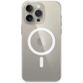 Силиконовый чехол Apple MagSafe для iPhone 15 Pro Max Clear