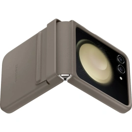 Чехол Samsung Series для Galaxy Z Flip 5 Flap Eco-Leather Case Etoupe