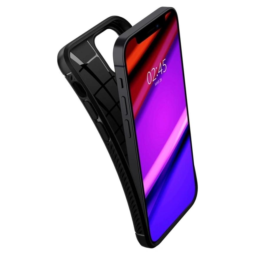 Чехол Spigen Rugged Armor для iPhone 12 Mini ( ACS01743) Black фото 7