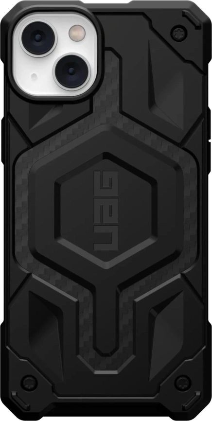 Чехол UAG Monarch Pro For MagSafe для iPhone 14 Plus Carbon Fiber фото 3