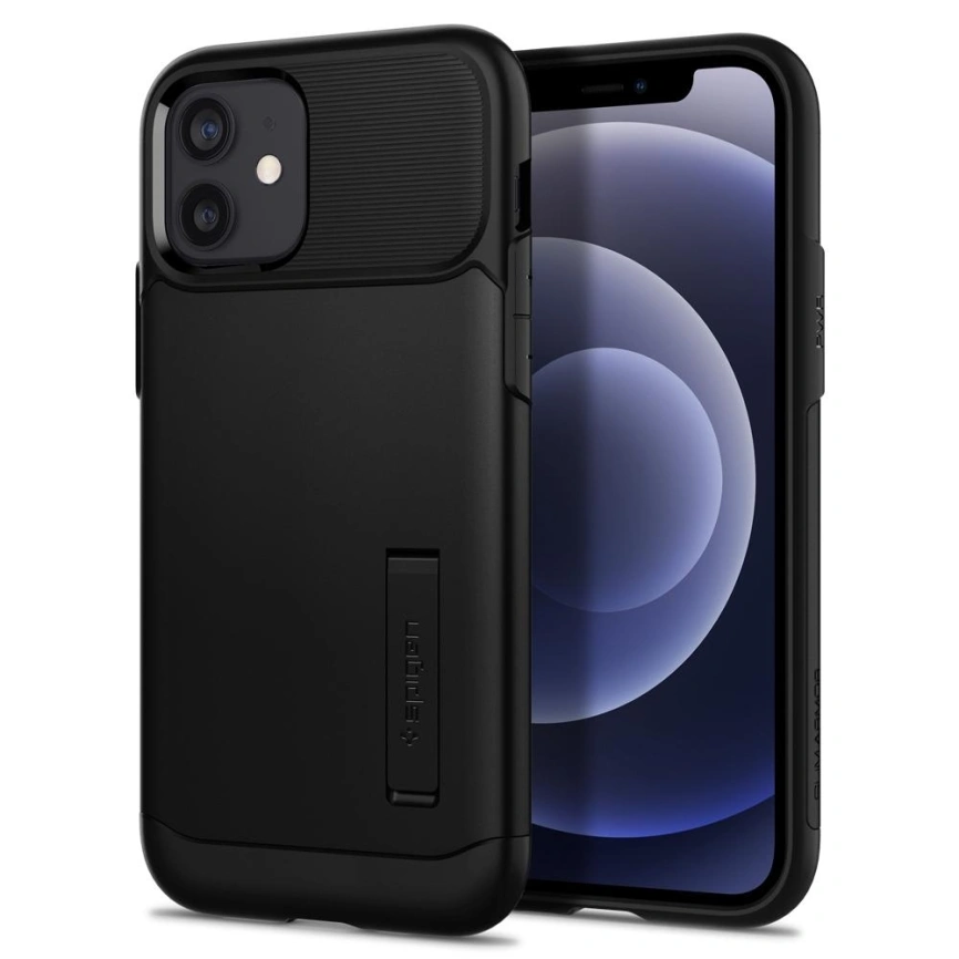 Чехол Spigen Slim Armor для iPhone 12 Mini (ACS01545) Black фото 1