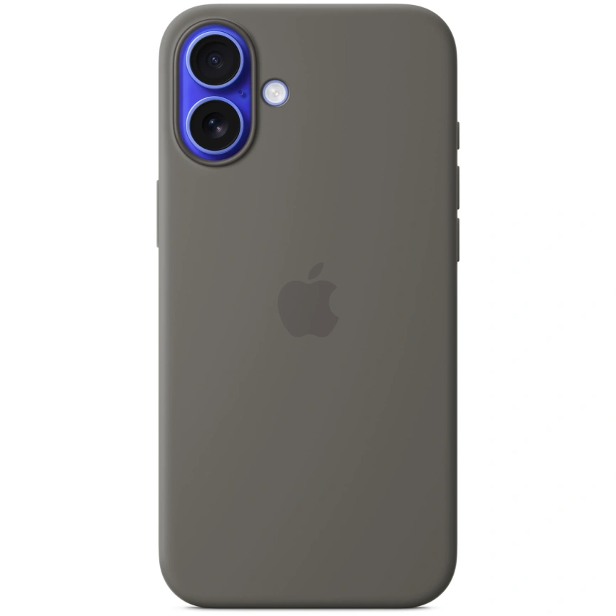 Чехол Apple Silicone Case with MagSafe для iPhone 16 Stone Grey фото 3