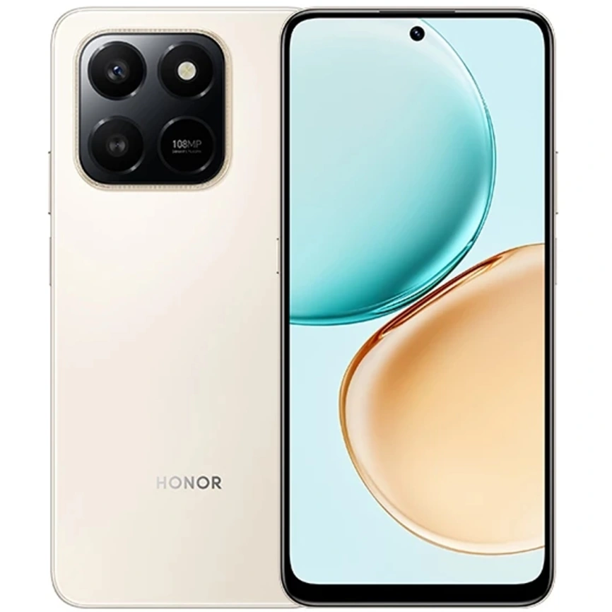 Смартфон Honor X7d 6/128Gb Desert Gold фото 1
