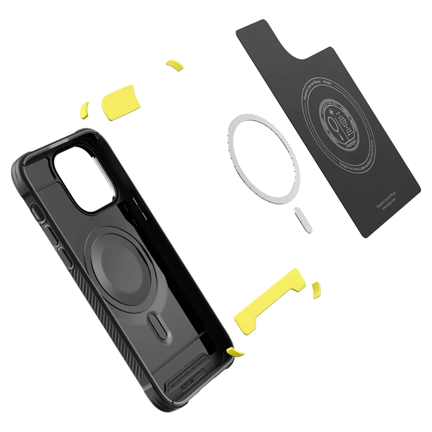 Чехол Spigen Rugged Armor MagFit для iPhone 14 Pro Max (ACS04812) Black фото 11