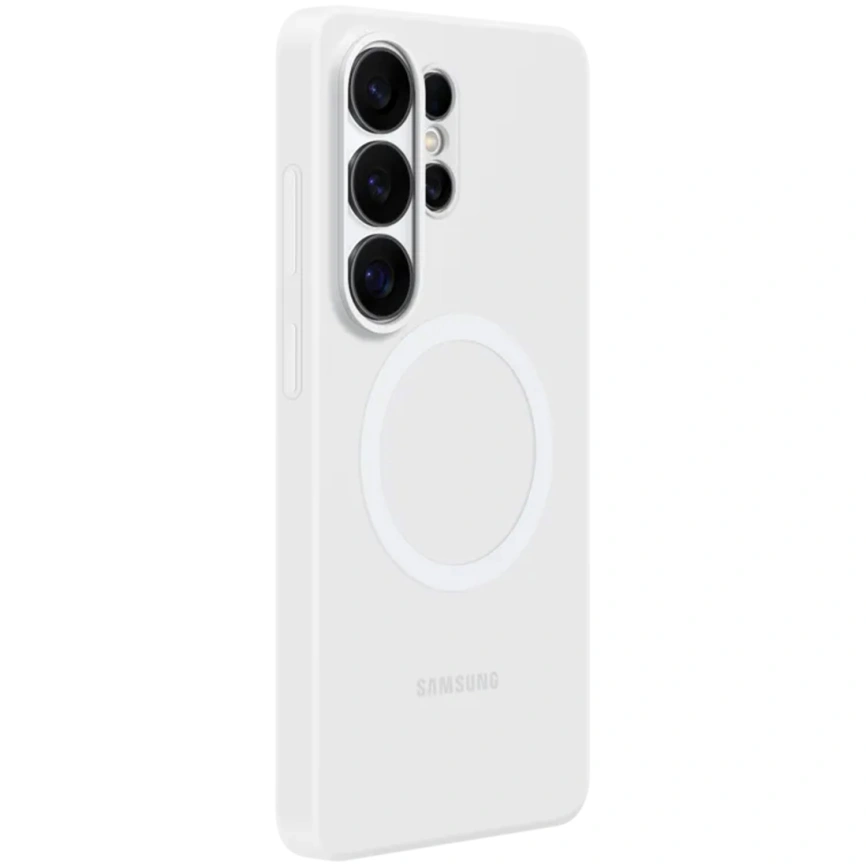 Чехол Samsung Silicone Magnet Case для Samsung Galaxy S26 Ultra White фото 3