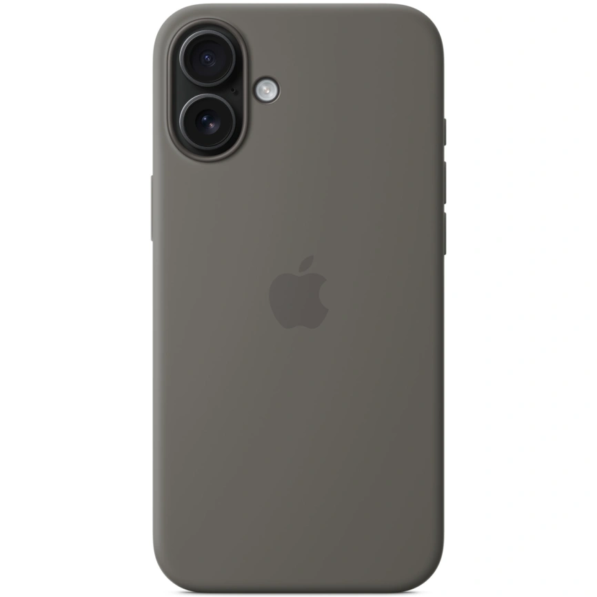 Чехол Apple Silicone Case with MagSafe для iPhone 16 Stone Grey фото 2