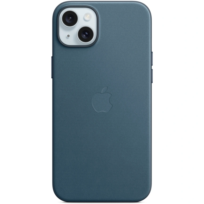 Чехол Apple FineWoven with MagSafe для iPhone 15 Plus Pacific Blue фото 1