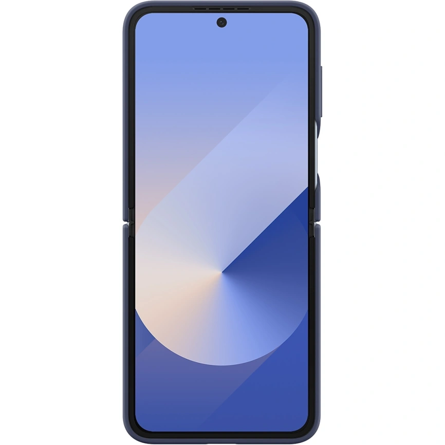 Чехол Samsung Silicone Case with Ring для Galaxy Z Flip6 Blue фото 5