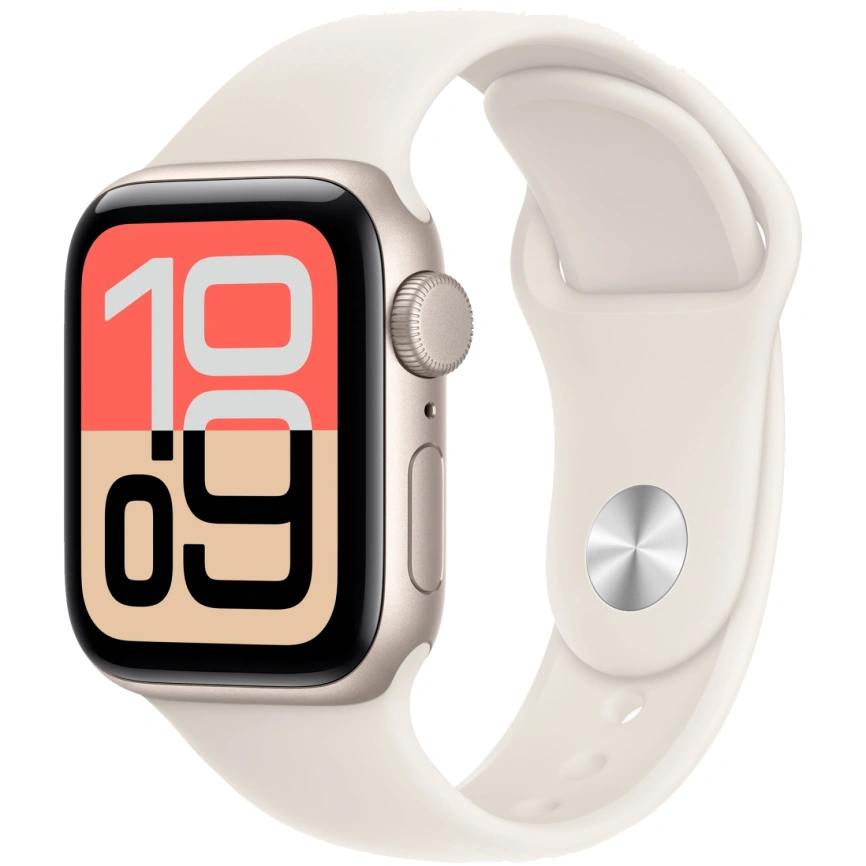 Смарт-часы Apple Watch SE (2025) 40mm Starlight Aluminum Starlight Sport Band S/M фото 1