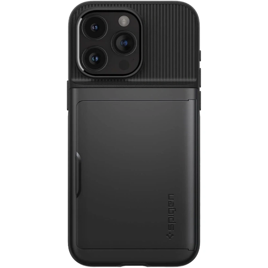 Чехол Spigen Slim Armor CS для iPhone 15 Pro Max (ACS06589) Black фото 2