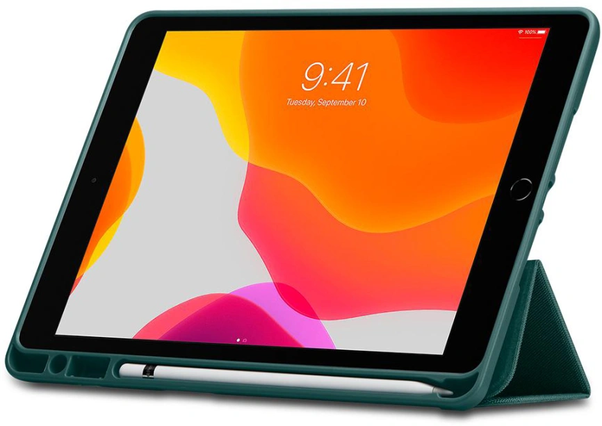 Чехол Spigen Case Urban Fit для iPad 10.2 2021 (ACS01062) Green фото 10